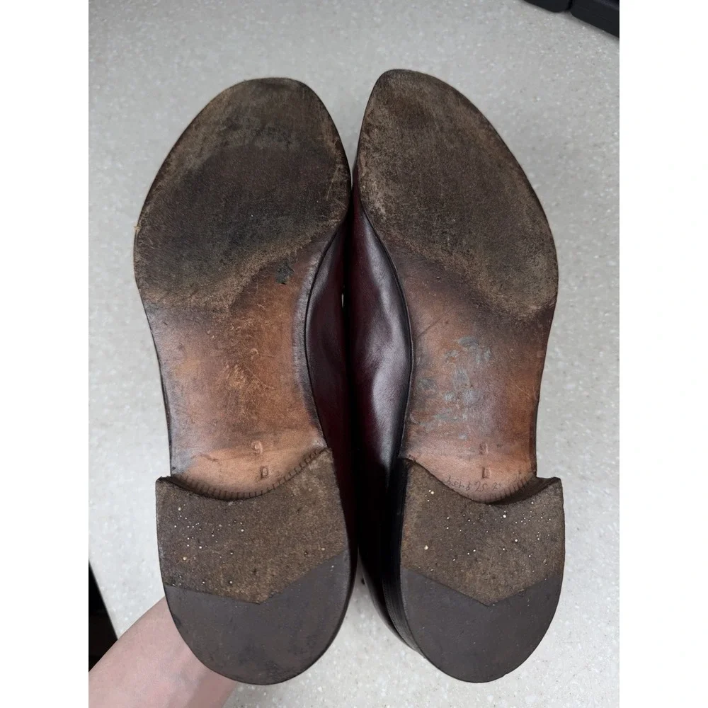 Salvatore Ferragamo Tassel Kiltie Loafers Men's 9 D Leather Dress Shoes